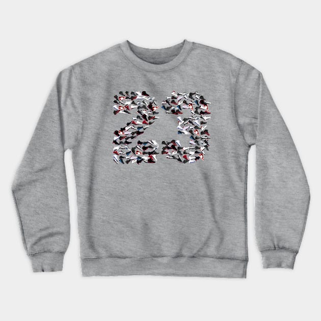 Sneakers Collage no. 23 - Pixelated ! Crewneck Sweatshirt by Buff Geeks Art